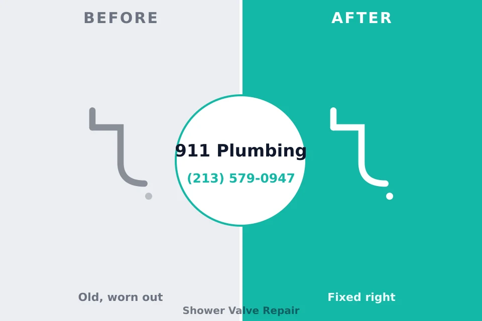 Before and after: plumbing repair Wilson, PA